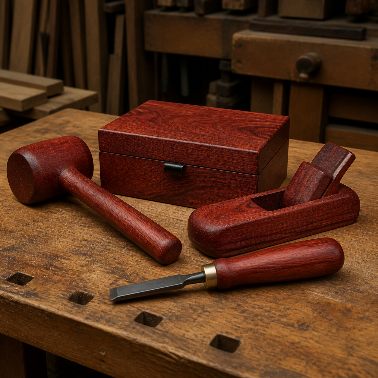 Brenan’s Bloodwood furniture and woodworking
