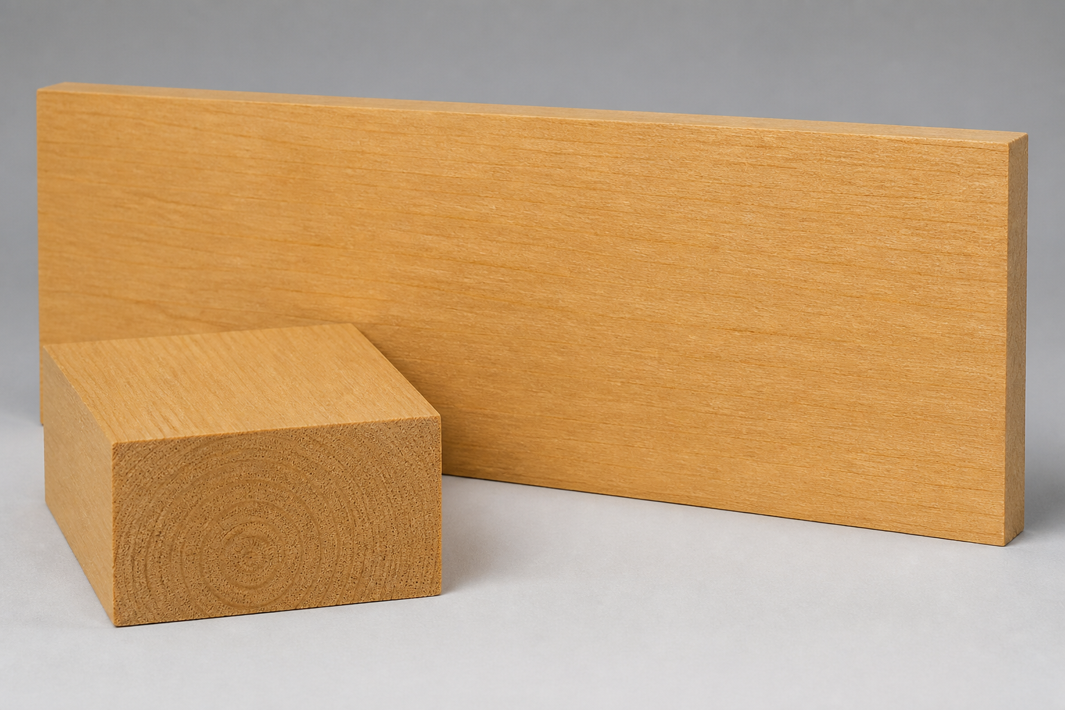 Celery-Top Pine wood board and end-grain sample