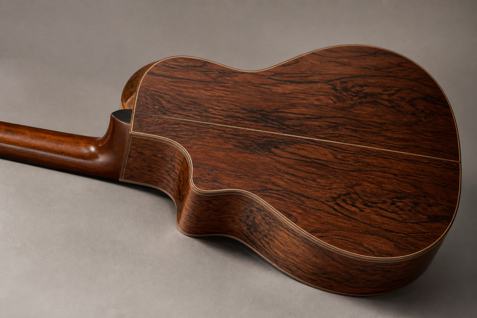 Acoustic guitar back and sides made from Madagascar rosewood